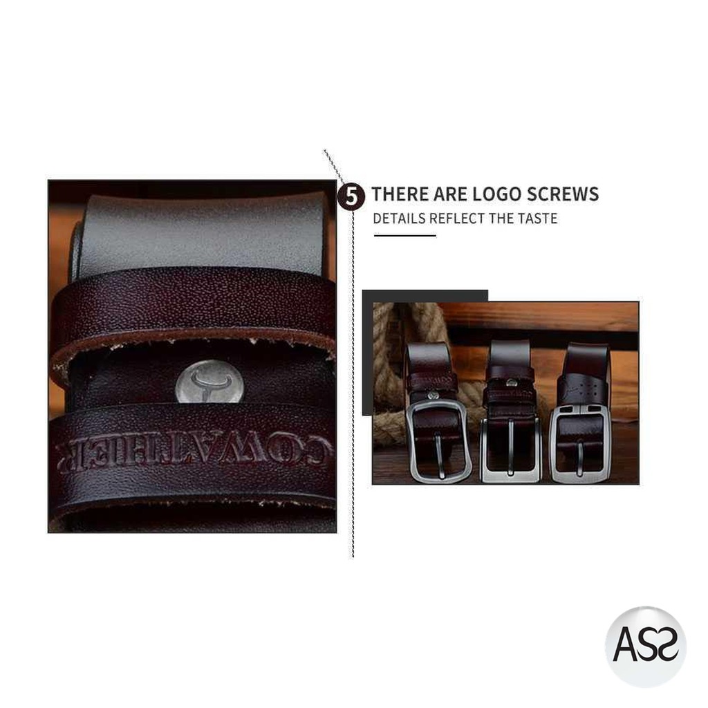 ASS Shop - COWATHER Ikat Pinggang Pria Genuine Leather - XF001