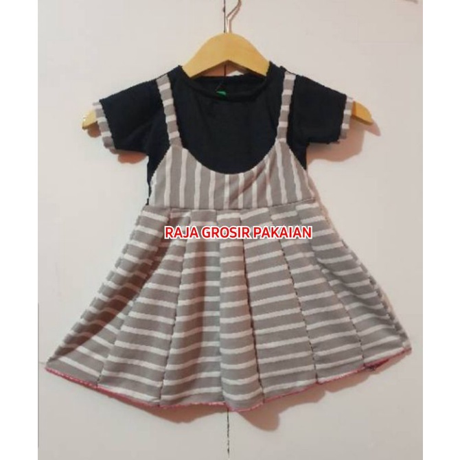 Baju Dress Kodok Anak Cantik Usia 1-4 Thn