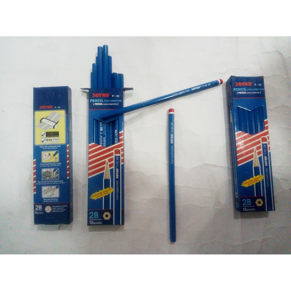

Pensil 2B untuk komputer (Pencil for Computer) JOYKO kualitas bagus, bisa juga untuk gambar & tulis