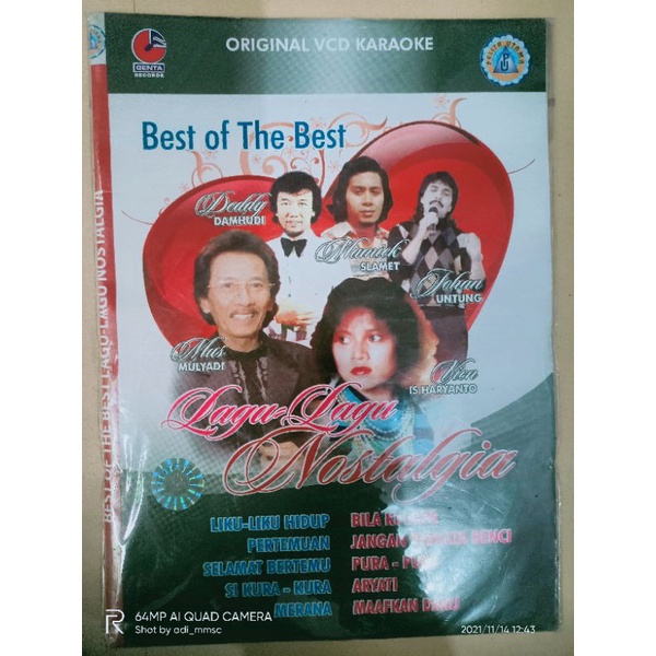 VCD original best of the best lagu lagu nostalgia