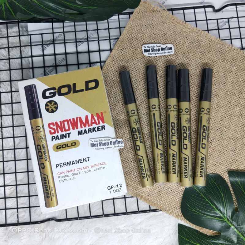 

Spidol / Marker Silver / Gold / Emas Snowman