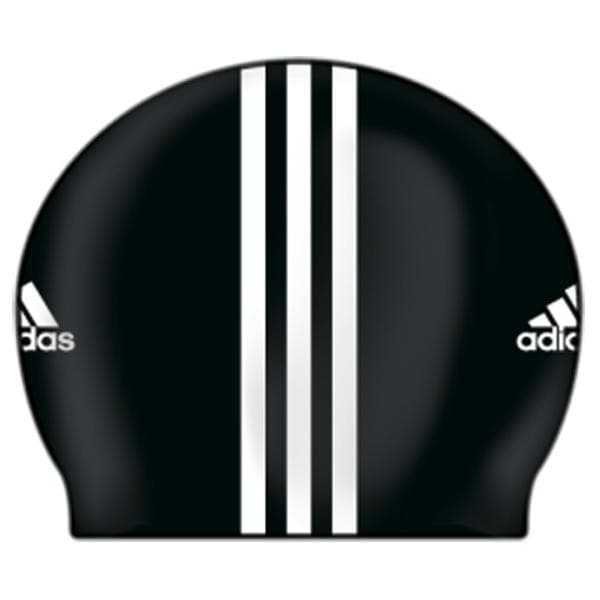 Murah ADIDAS SILICONE 3 STRIPES SWIM CAP. Topi Renang. Original Keren