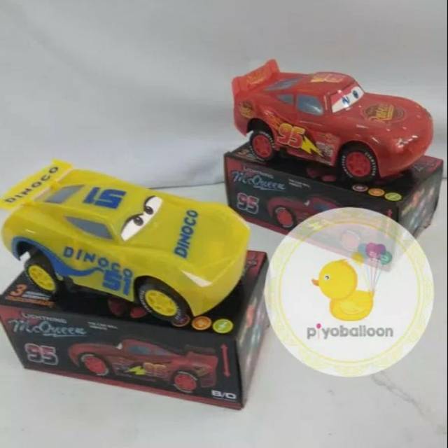 Mainan anak Lightning Mcqueen bisa nyala dll