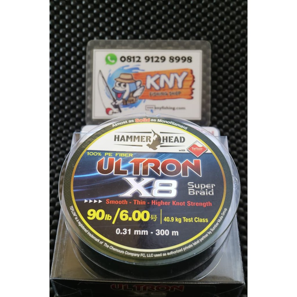 Unik Hammerhead ULTRON PE 6 Harga Oleng Kapteeen Benang PE Senar Pancing Limited