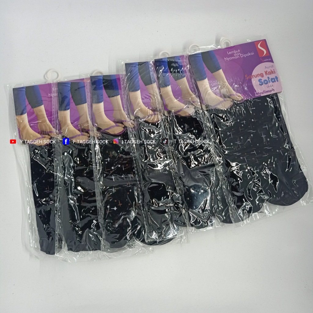 KAOS KAKI JEMPOL STOCKING PENDEK3/4 HITAM MOTIF BINTIK GARIS USER PEREMPUAN IMPORT