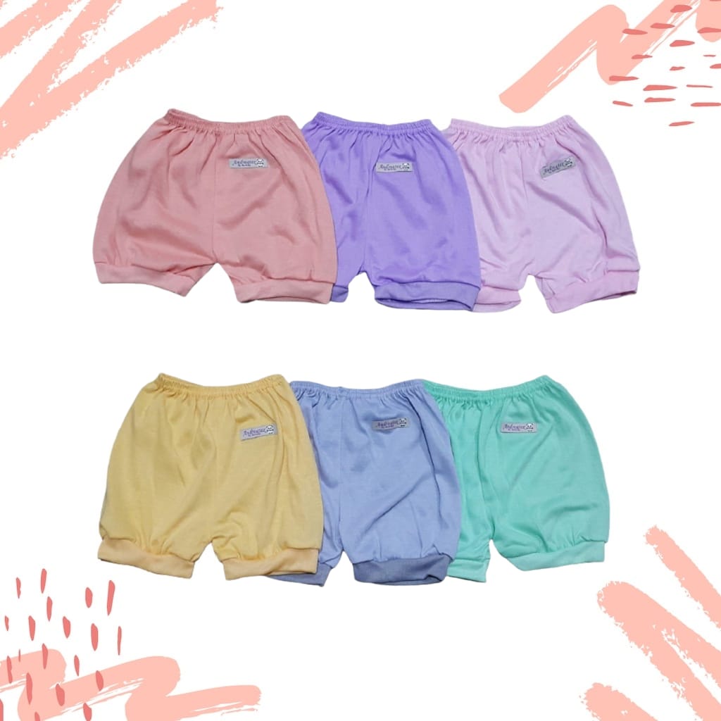 1 Pcs Celana Pendek Bayi SNI NANAMI 0-6 Bulan Polos Warna / Celana Bayi