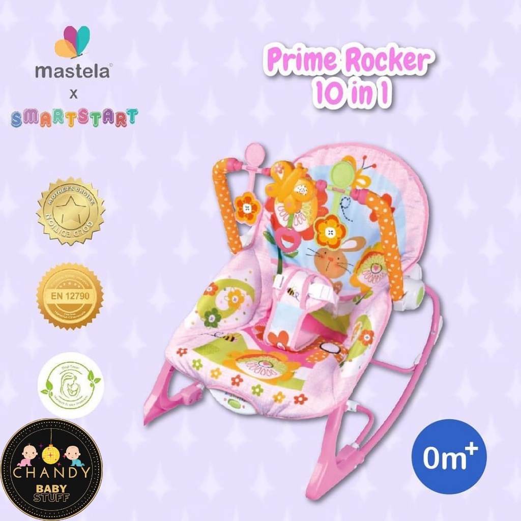 BOUNCER SPACE BABY ZX 1803, SMARTSTART 10 IN 1 INFANT TO TODDLER ROCKER, (GRATIS BUBBLEWRAP+GRATIS HADIAH LANGSUNG)-ROCKER pink