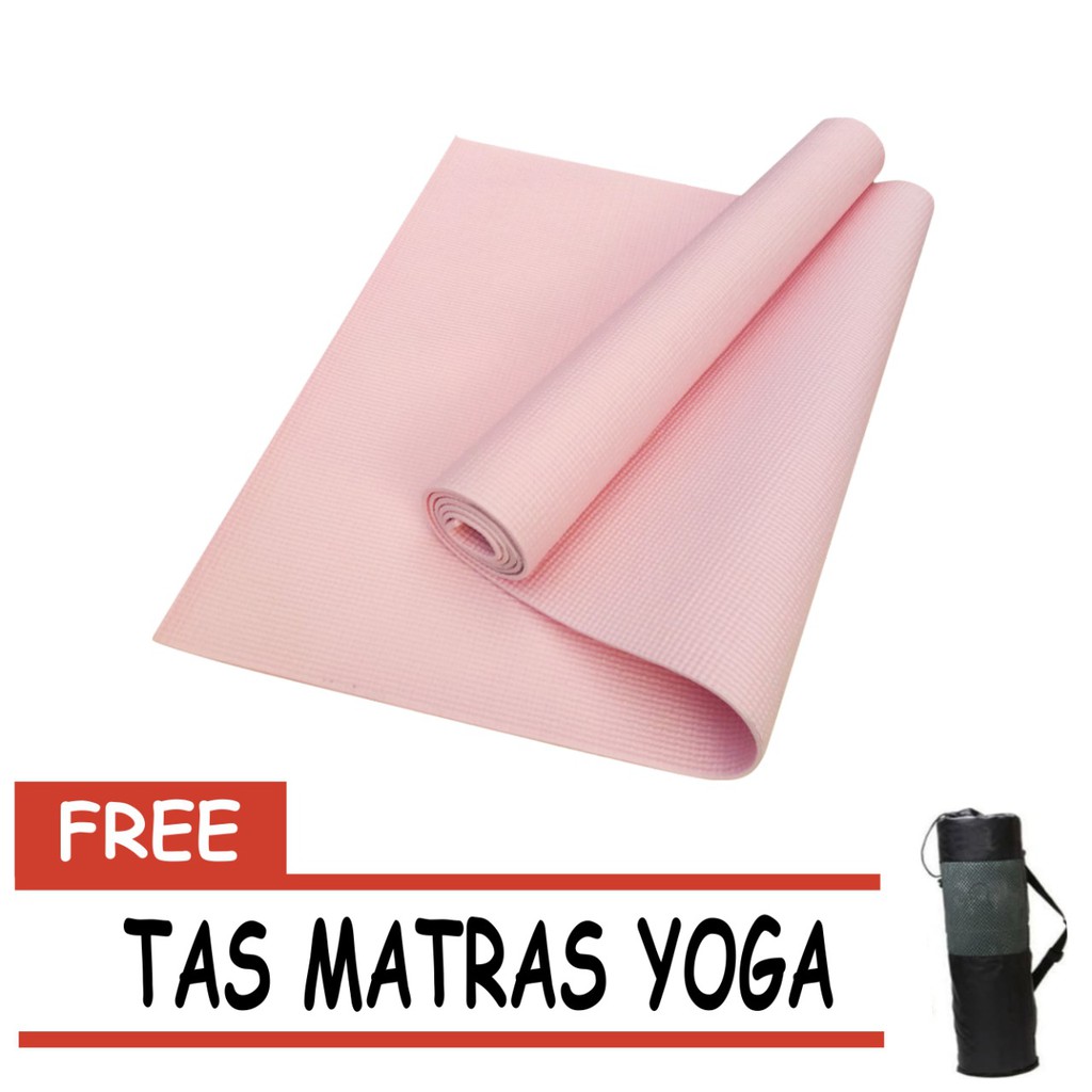 Matras Yoga anti slip Free Tas matras kesehatan yoga matras yoga best quality