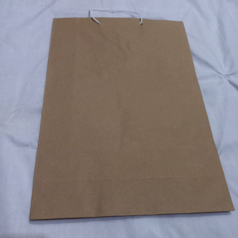 

Paper Bag Kraft Coklat Tebal Kantong Kertas 35x25x9