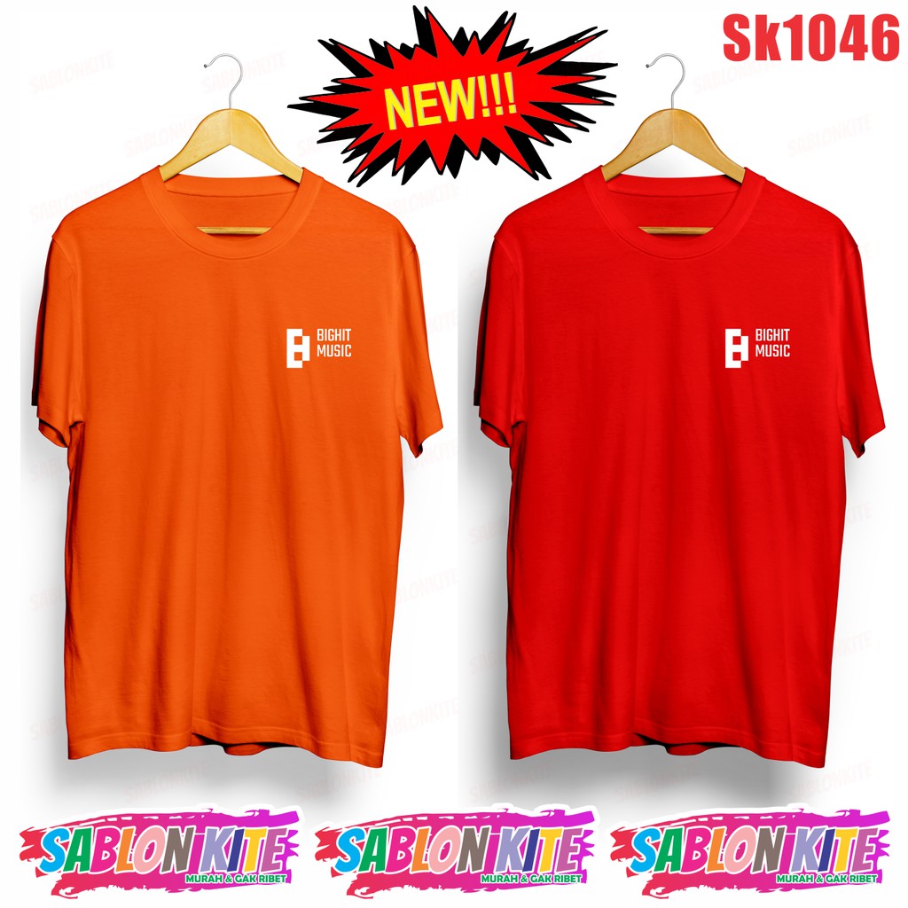 MURAH!!! KAOS BIGHIT BIG HIT MUSIC KECIL SK1046 UNISEX FG JK V SG COMBED 30S