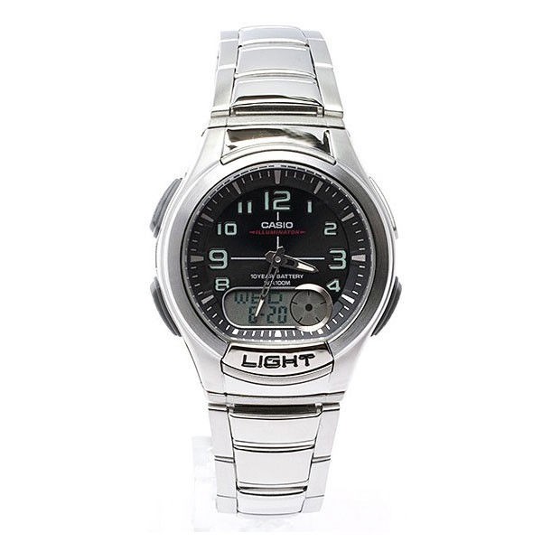 ARLOJI JAM TANGAN CASIO ANALOG DIGITAL SPORT SPORTS SPORTY PRIA ORIGINAL ORI AQ-180WD-1BVDF AQ 180WD