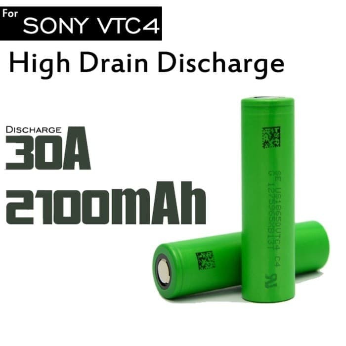 baterai sony vtc 4 tipe 18650 2100mah original