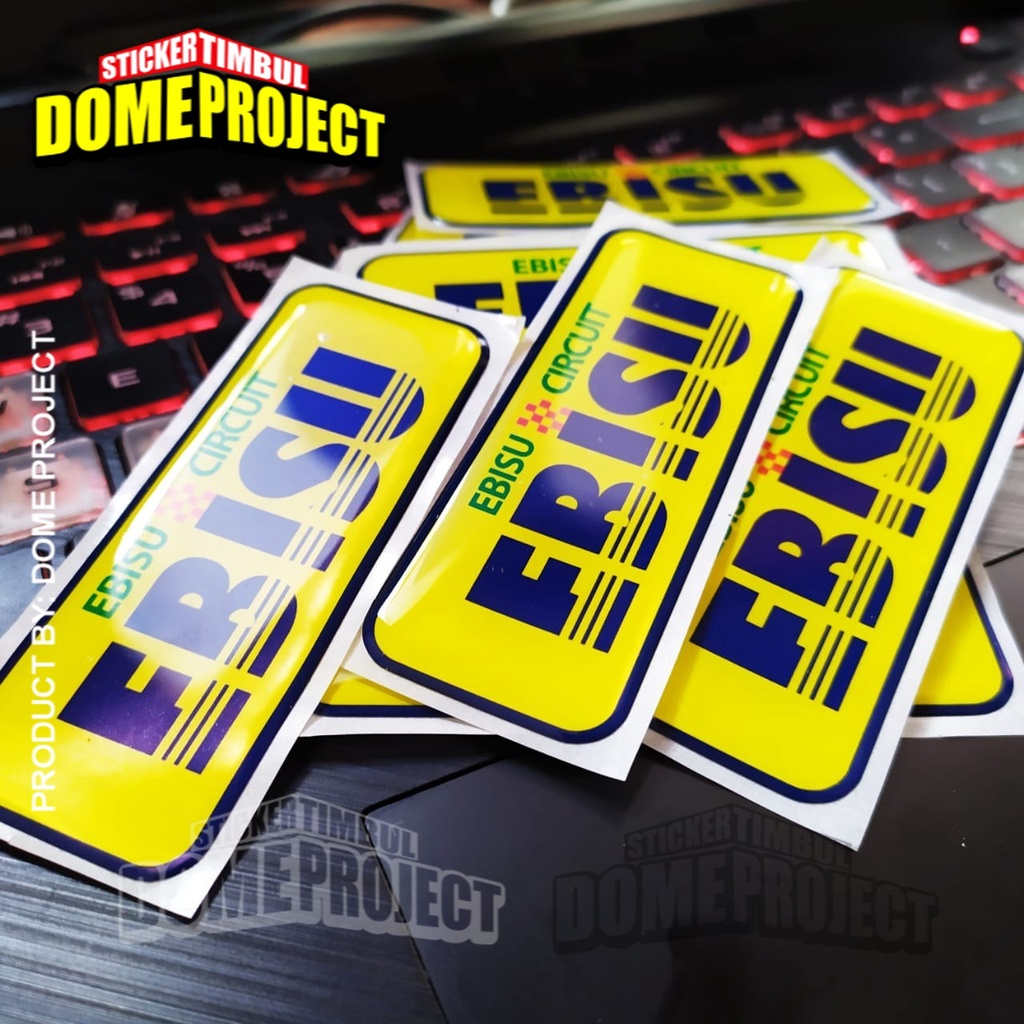 STIKER MOTOR TIMBUL EMBLEM EBISU CIRCUIT WATERPROOF STIKER MOBIL STICKER OUTDOOR