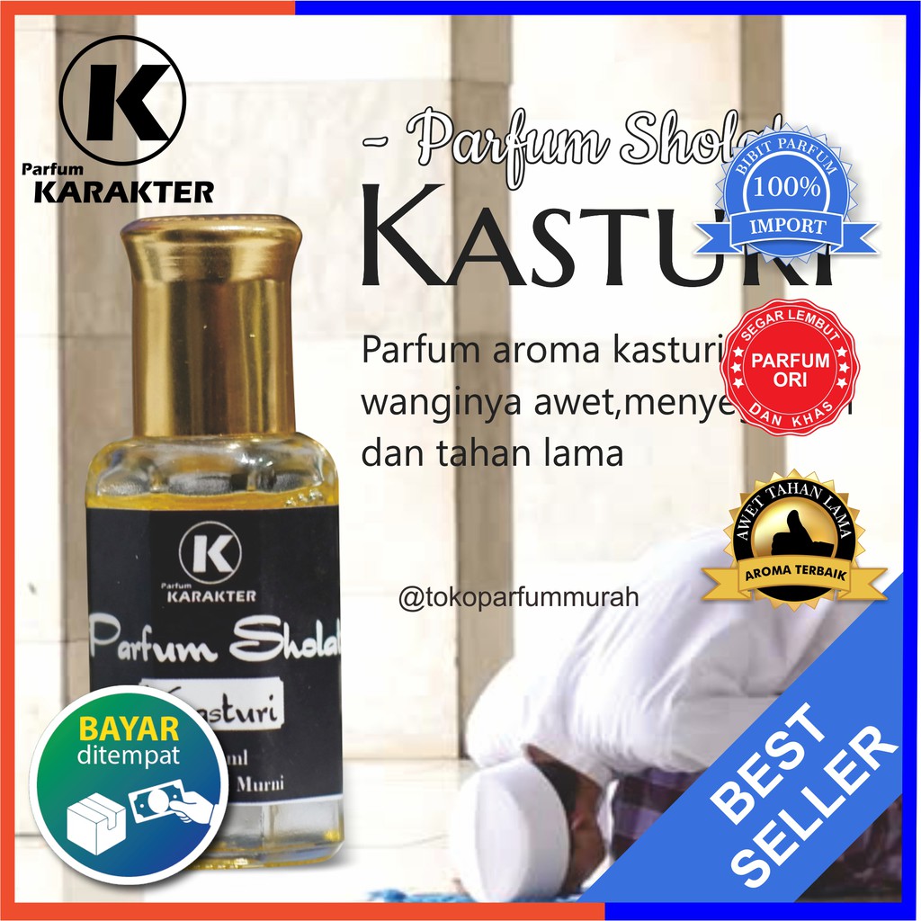 [ Parfum Khusus Sholat ] Parfum Bibit Murni Non Alkohol | Kualitas Grade-A Kemasan Botol Roll 10ml