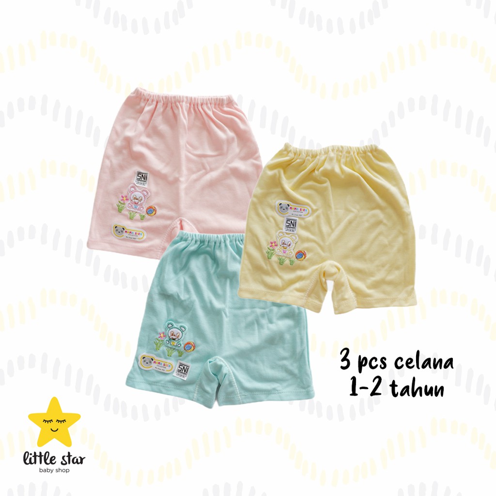 ISI 3 PCS - Mama Sien Celana Pendek Anak Unisex | Celana Panjang Anak Cewek Cowok