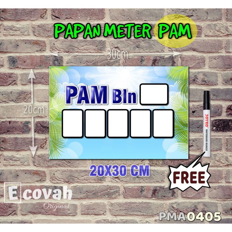 

Ecovah Papan Meter Listrik PLN PAM motif Unik - Tropical 05