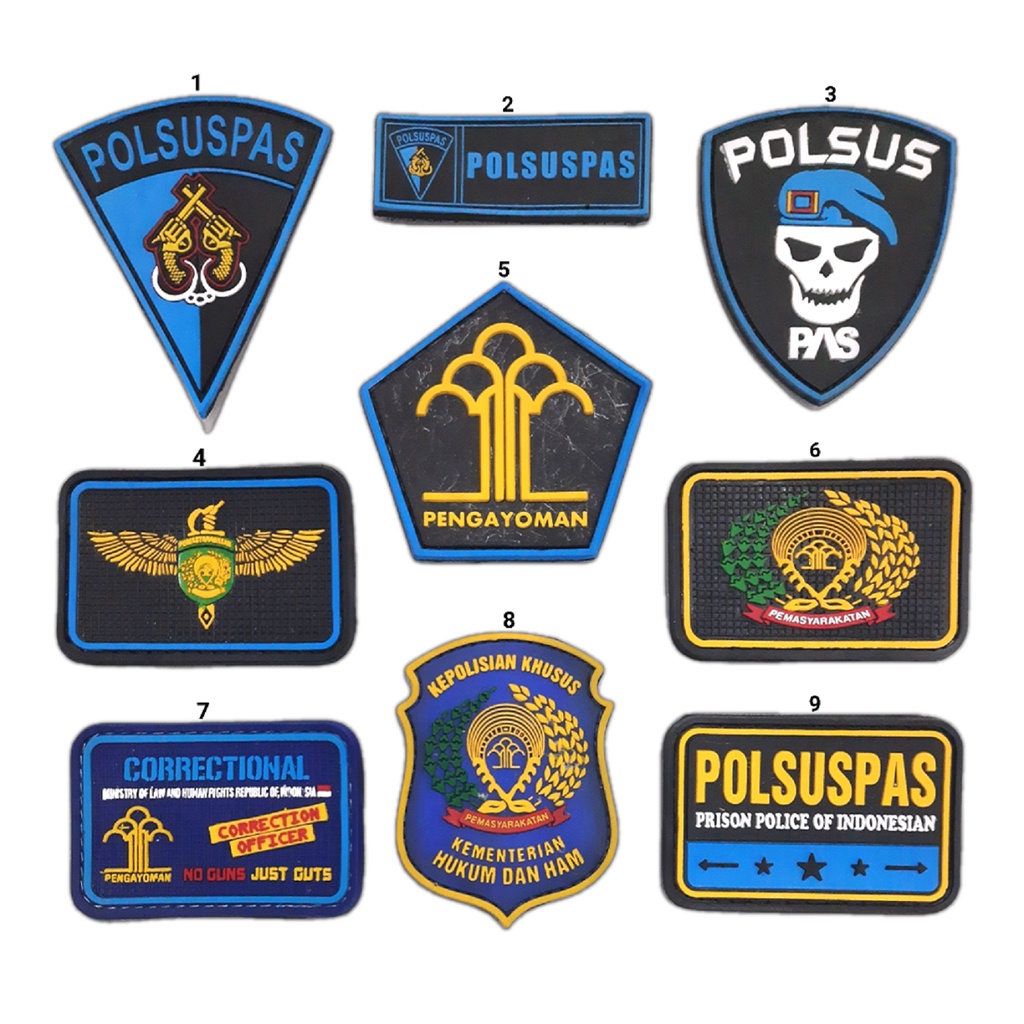 Patch Rubber Logo POLSUSPAS Pengayoman / Emblem Logo Polsuspas