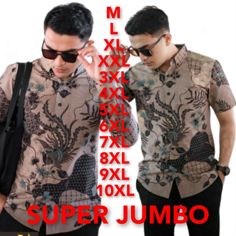 Baju batik pria over size terbaru M L XL XXL 5L 8L 10L