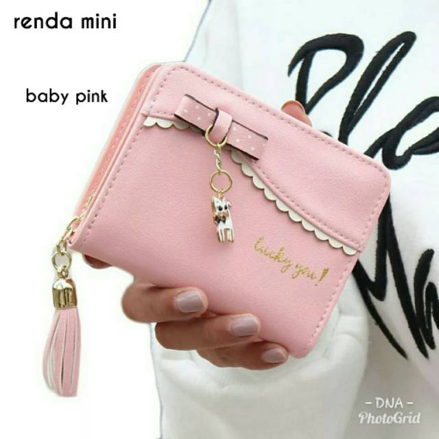 Dompet lipat mini renda dompet wanita