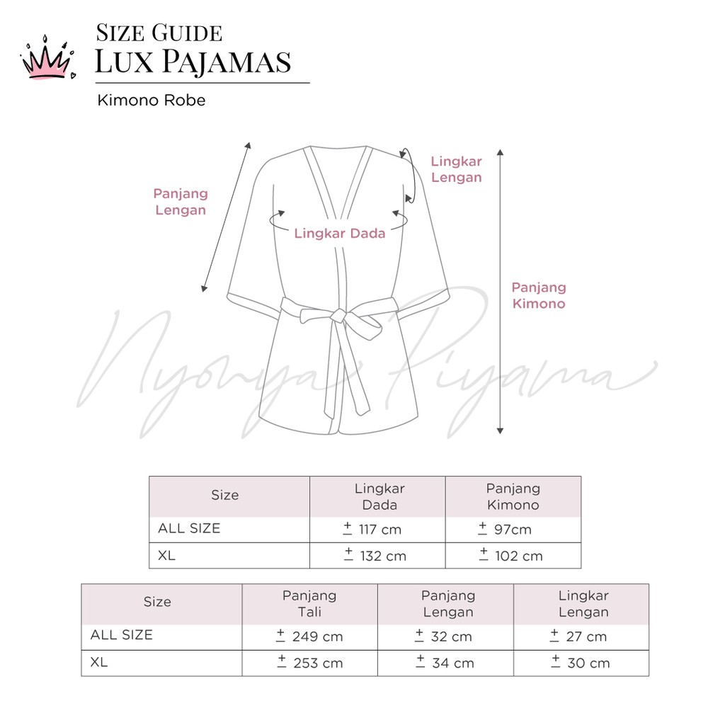 Lux Nyonya Piyama Maxmara Set Piyama (Morganite)-3