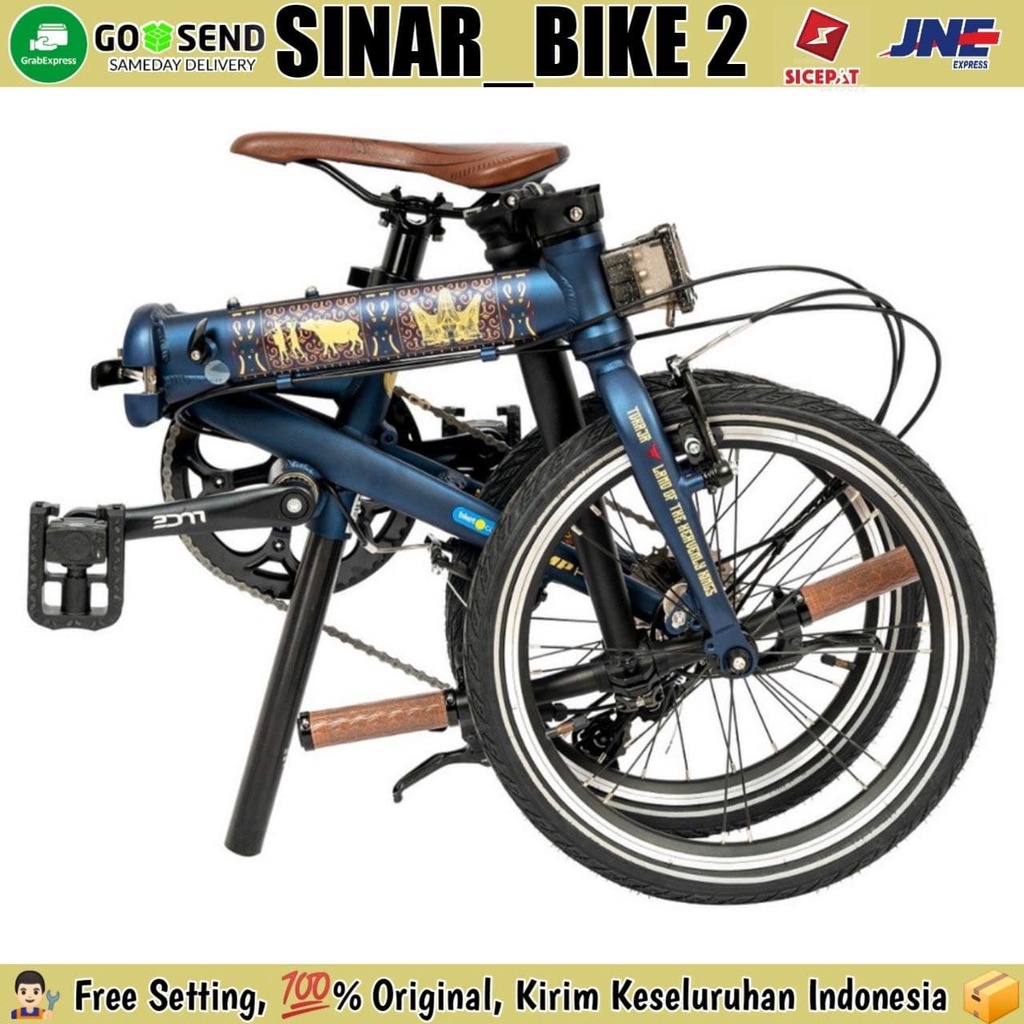 Sepeda Lipat 16 Inch  ELEMENT CAMP HAZY Edisi Sulawesi Folding Bike