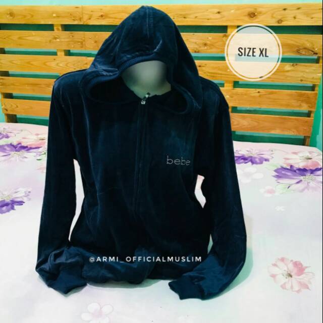 Jacket bebe bludru nevi/dongker