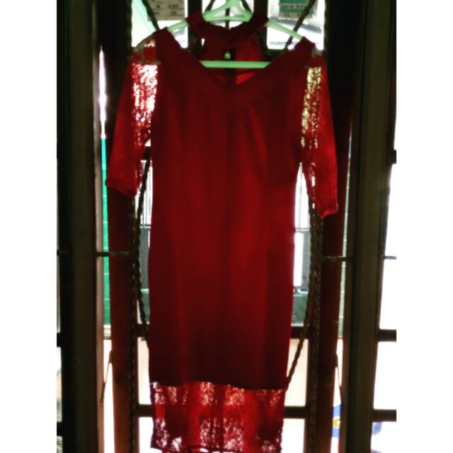 MINT & CO Maroon Dress