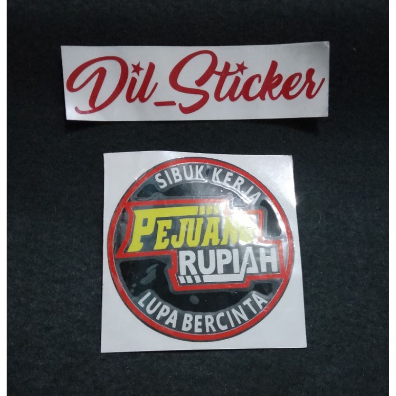 STICKER PEJUANG RUPIAH CUTTING