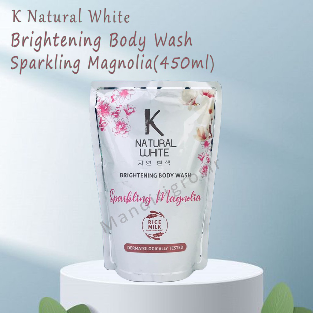 Brightening Body wash*K Natural White*Sabun cair*Sparkling Magnolia* 420ml