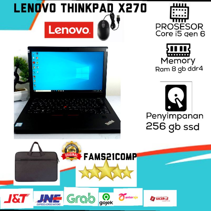 lenovo thinkpad x270  - core i5 gen6 ram 8 ssd 256