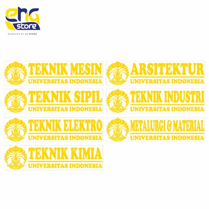 

Sticker Departemen Fakultas Teknik UI - Official FTUI