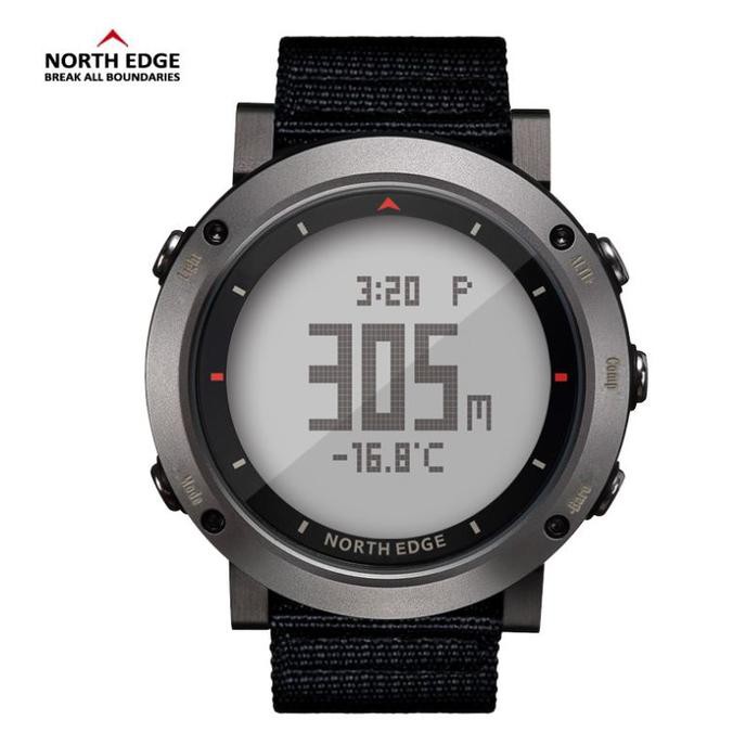 Barang Terbaru Smartwatch North Edge Altay II Smart watch Outdoor 3 - Silver Nylon ON SALE