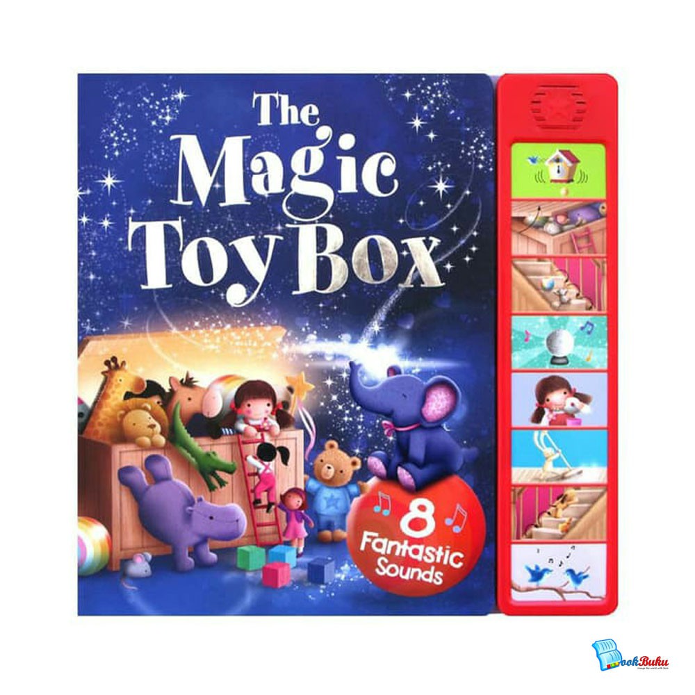 BUKU ANAK The Magic Toy Box Sound Board Book with 8 Fantastic Sounds
