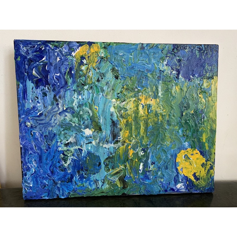 Lukisan ocean, lukisan abstrak, lukisan hasil karya Painting