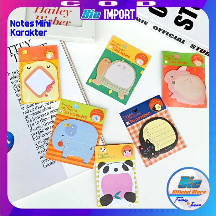 Memo Notes Karakter Mini Impor Best Seller