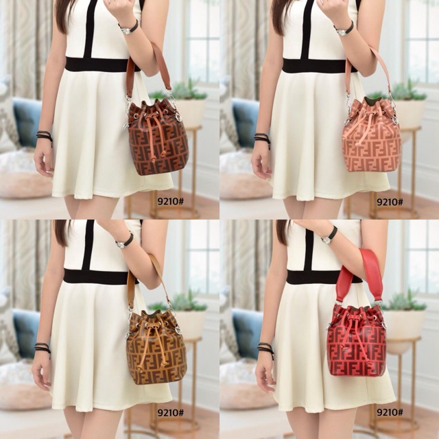 V#FENDI Small Mon Tresor Bucket Bag 9210