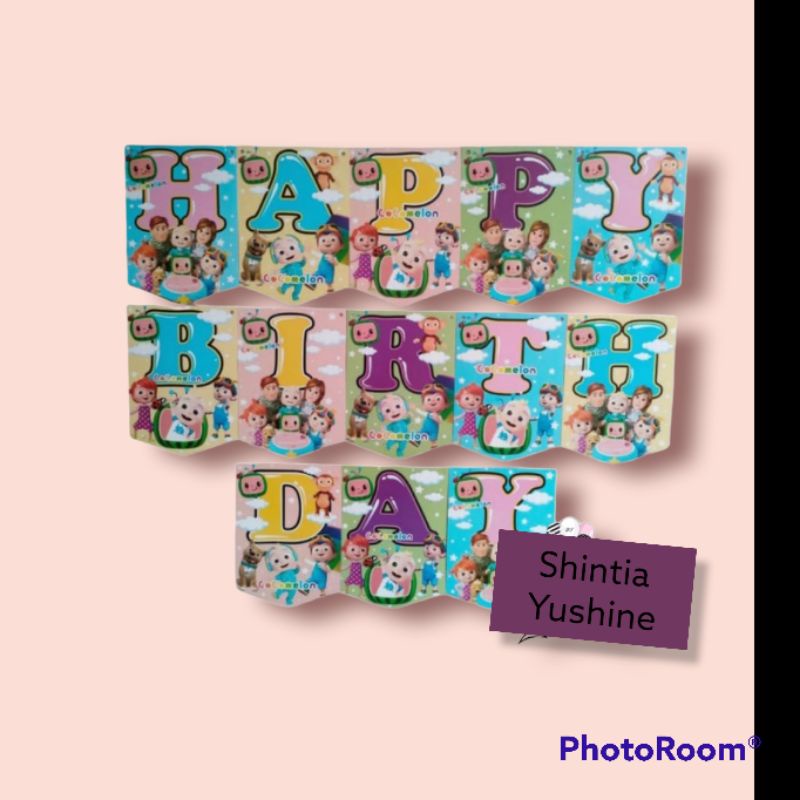 banner ultah karakter BT21, cocomelon