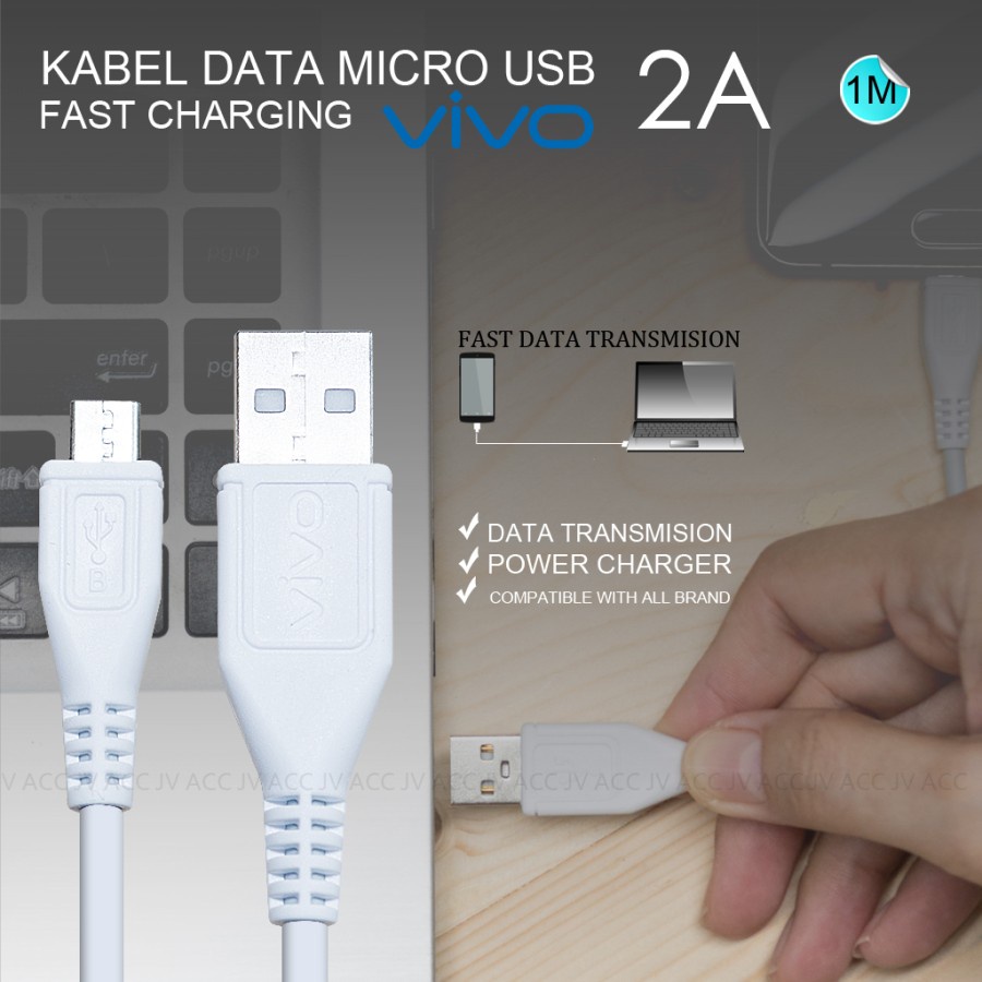 VIVO KABEL DATA 2A FAST CHARGING MICRO USB ORIGINAL