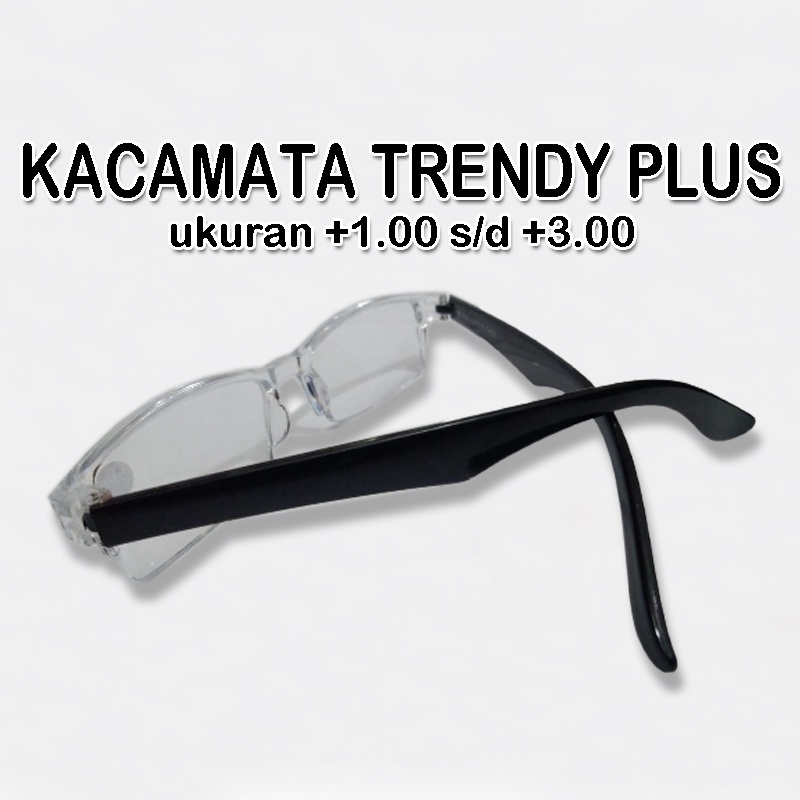 TERMURAH !!! Kacamata Baca Plus Lensa Bening Lensa Gelap Rimless +0.50 sd +4.00 Pria Wanita