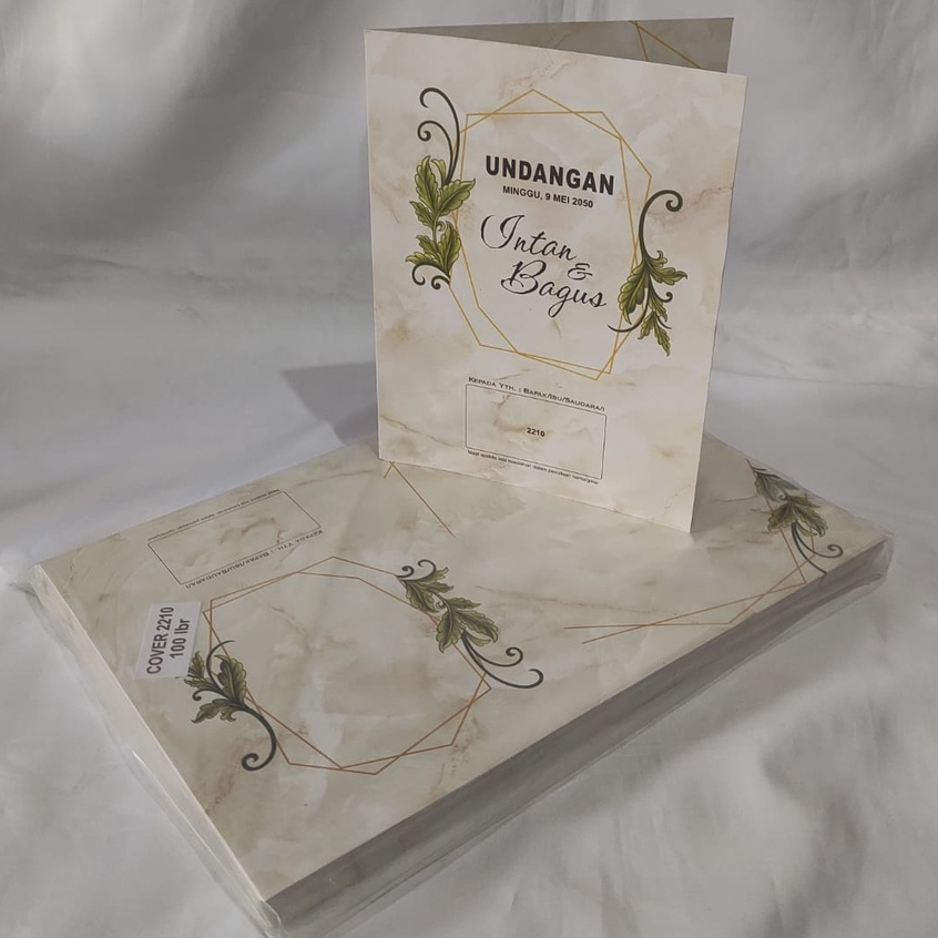 ERBA 2210 Blangko Undangan KOSONGAN, Undangan Pernikahan Murah