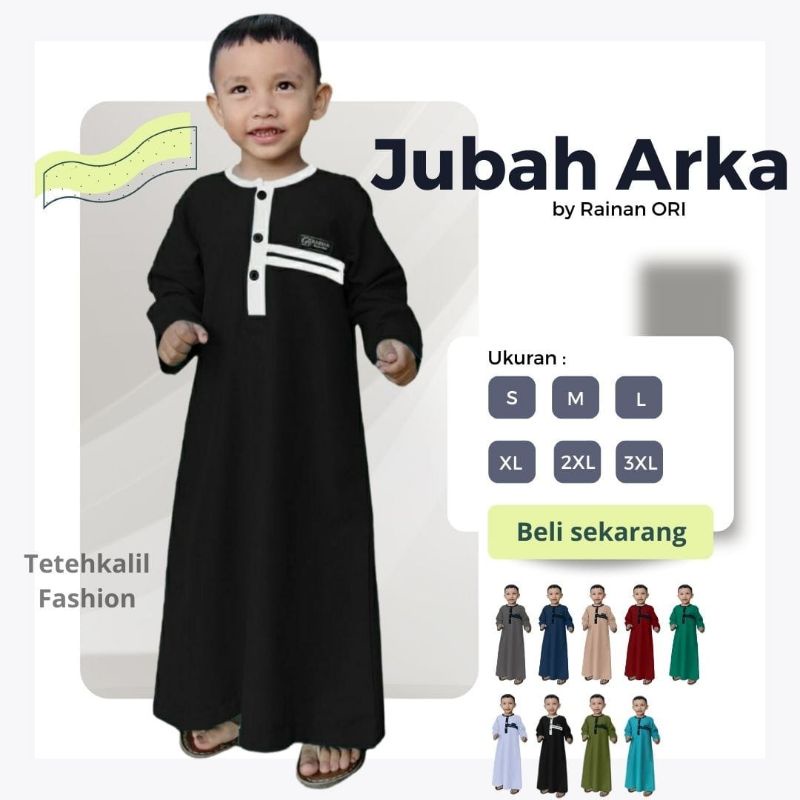 Jubah Anak Laki Laki / Jubah ARKA / Gamis Anak Model ARKA by Rainan ORI Terbaru 2022