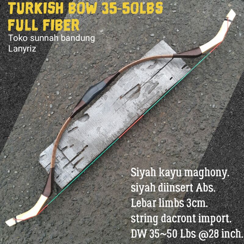 Paket Lengkap Panahan Dewasa 27-50Lbs Turkisy Bow