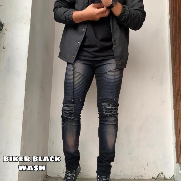 celana jeans biker/celana biker/biker jeans/celana panjang jeans biker