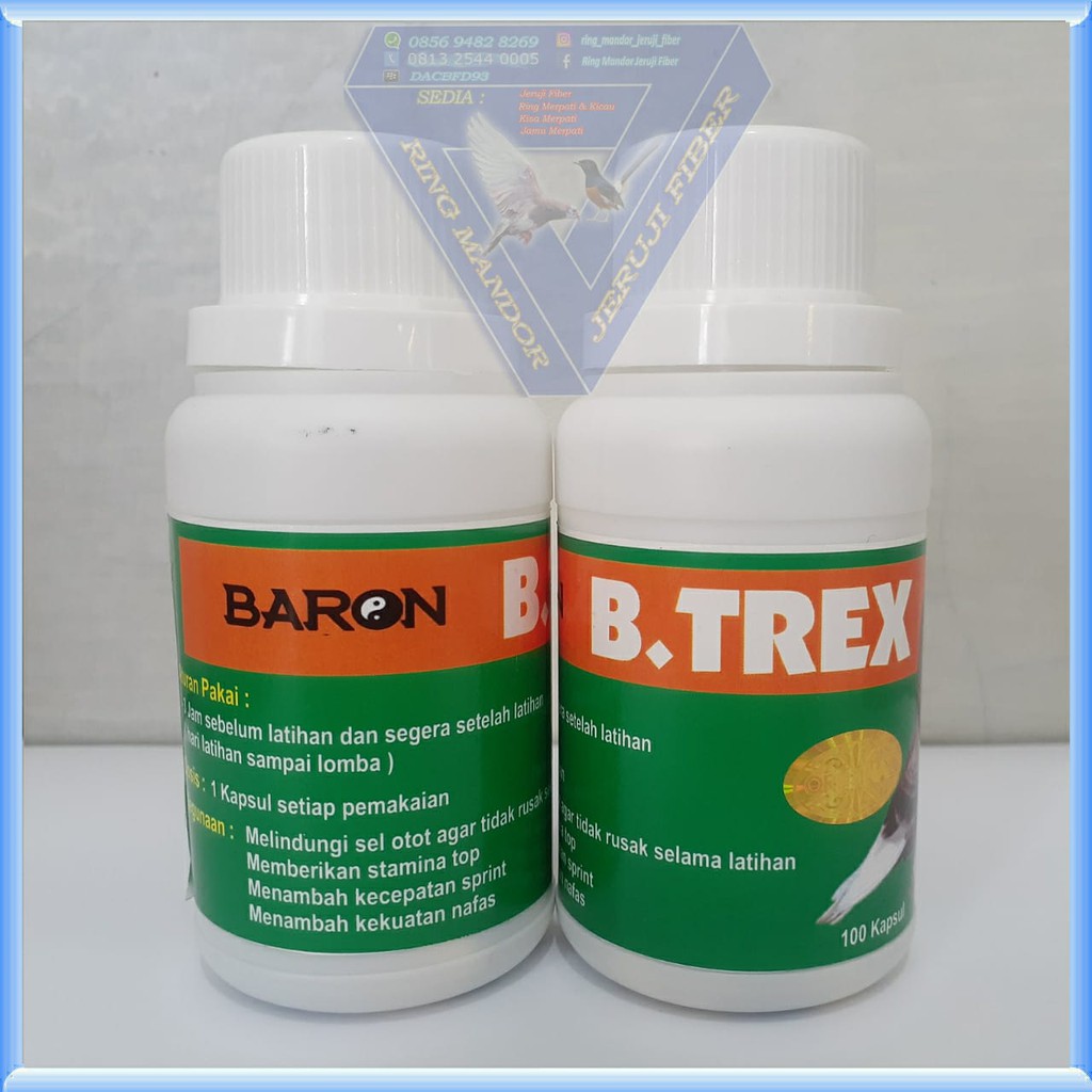 OBAT MERPATI - BTREX BARON ISI 100