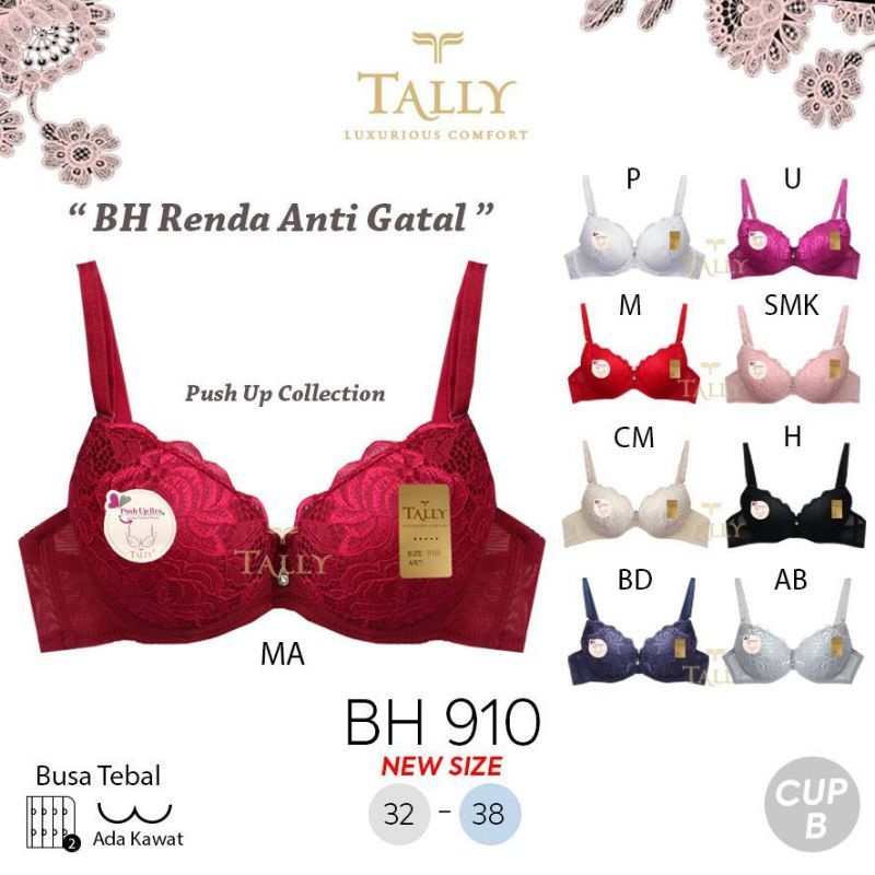 TALLY BRA BH BUSA TEBAL BERKAWAT PUSH UP 910