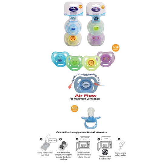 Baby Safe Air Flow Pacifier | Empeng Bayi