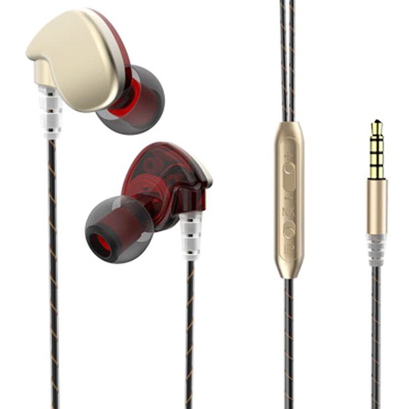 Earphone HD-16 HiFi Dynamic Audio In Ear IEM With Microphone