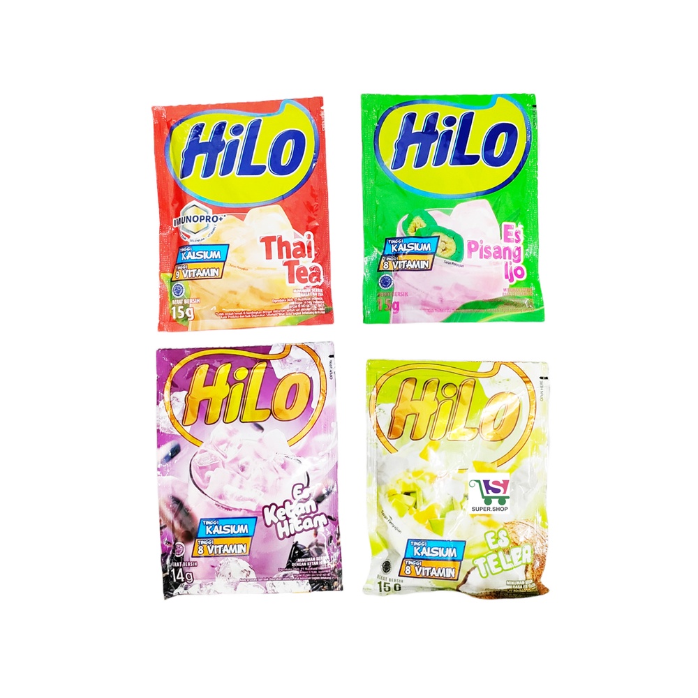 Hilo Es Teler / Thai Tea / Es Ketan Hitam / Pisang Ijo SACHET Satuan