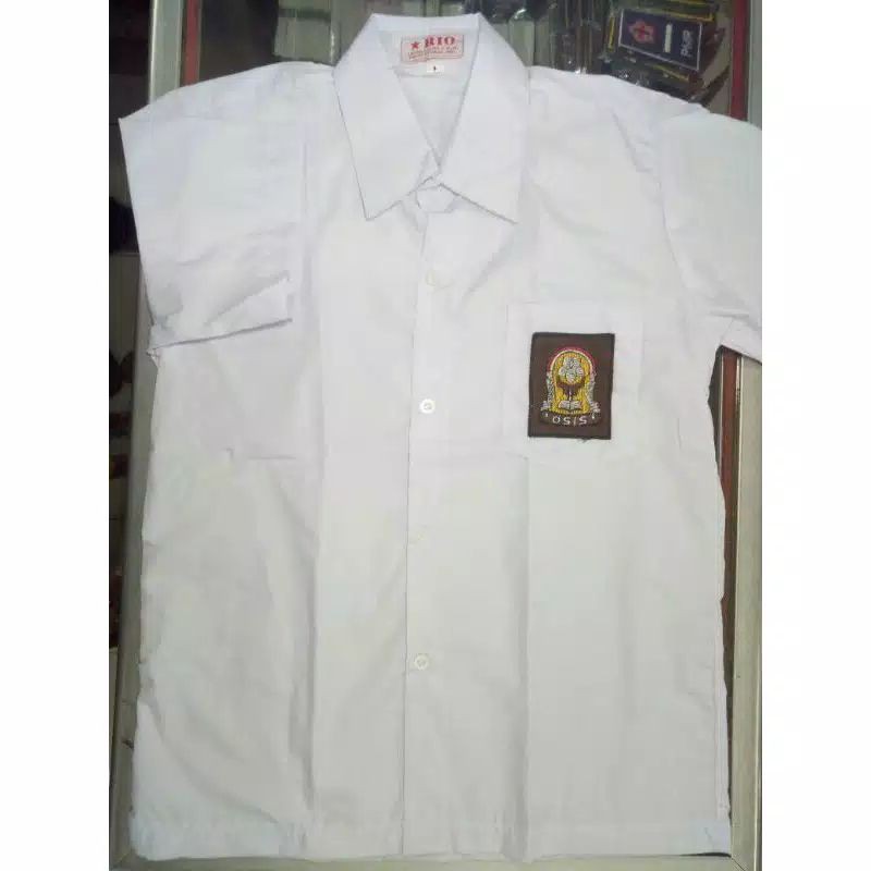 BAJU SERAGAM SMA PENDEK / KEMEJA FORMAL / KEMEJA SERAGAM SEKOLAH SMA PENDEK / SERAGAM SMA BIG SIZE