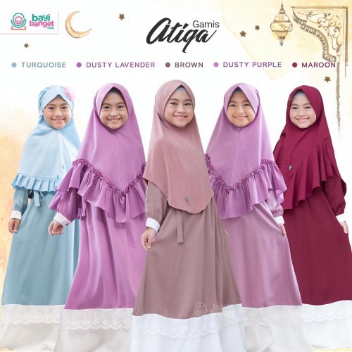 BBH Gamis Anak dan Ibu Atiqa Bayi Banget Hijab Gamis Couple
